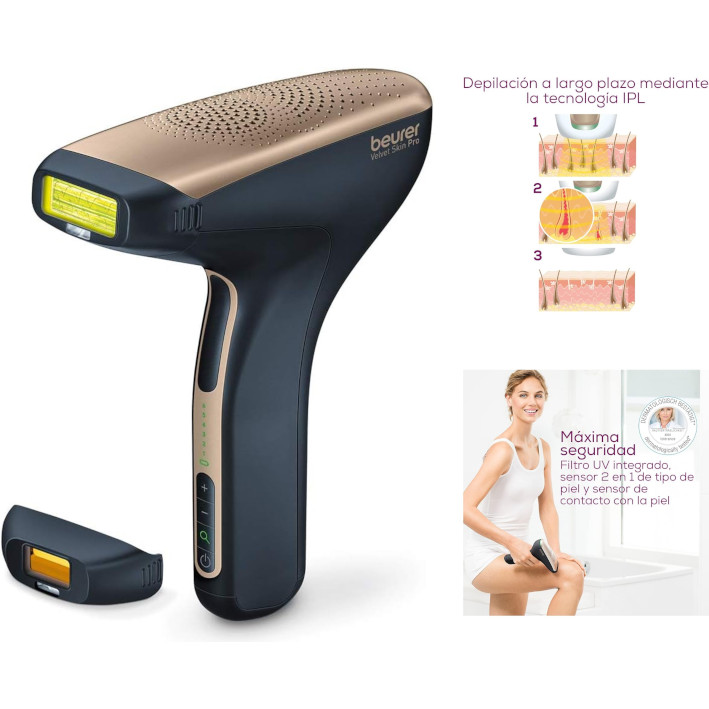 Depiladora Luz pulsada Velvet Skin Pro Black Beure