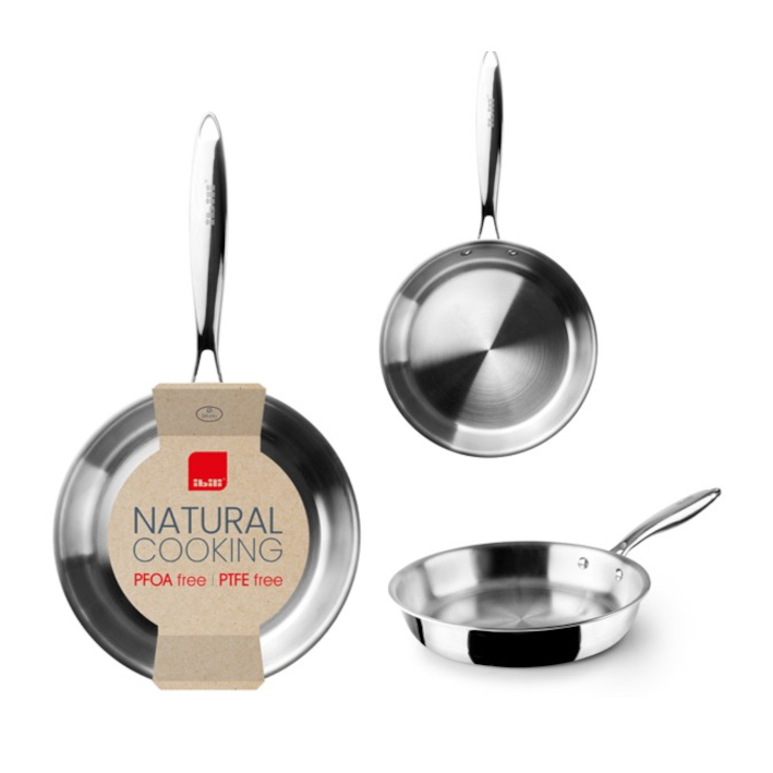 Juego 3 sartenes Triply Natural Ibili
